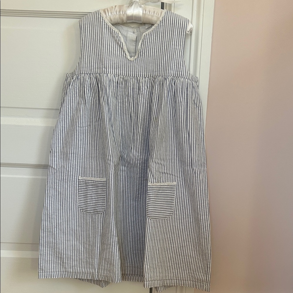 Striped Sleeveless Kids Dress